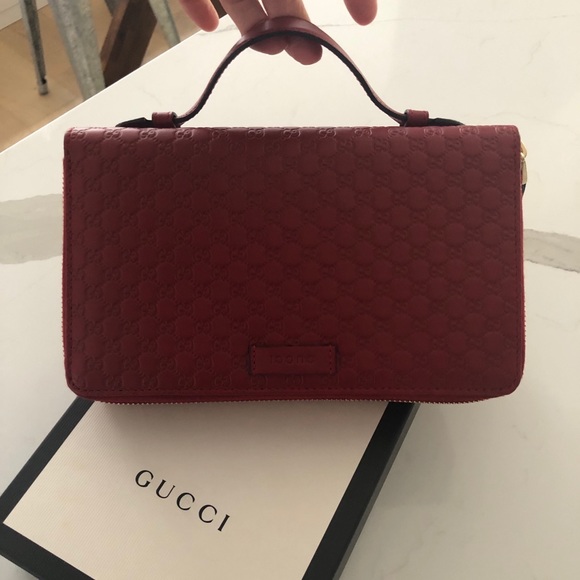 Gucci Women’s red leather microguccissima - Picture 2 of 4